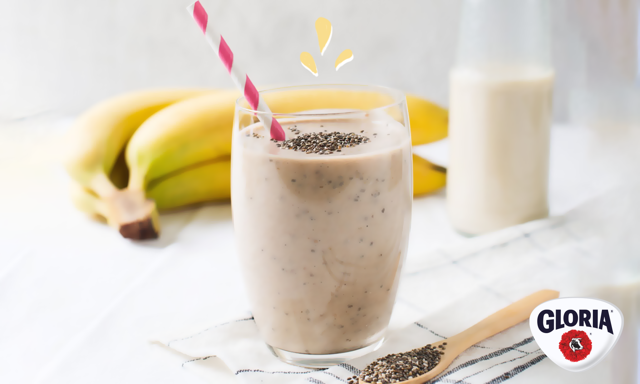 Grupo Gloria Recetas Smotthie de Banano y Naranja